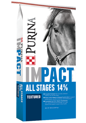 Purina® Impact® All Stages 14% Textured Horse Feed