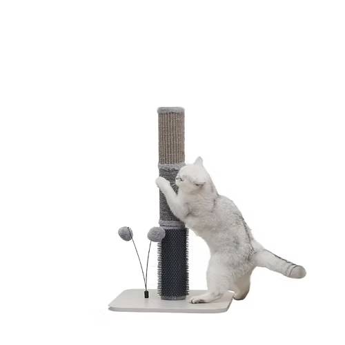 PetPals® Urbane Grey Multi-Activity Scratching Post
