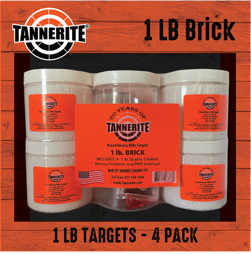 Tannerite 1 Pound Brick of 4 Tannerite™ Targets