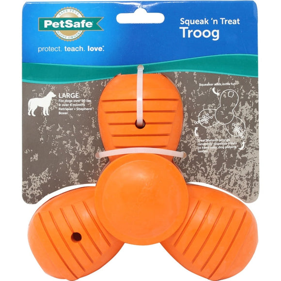 SPORTSMEN SQUEAK N TREAT TROOG DOG TOY (MEDIUM)