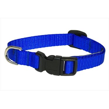 Leather Brothers Kwik Klip Adjustable Dog Collar Medium Blue