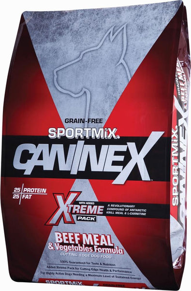 SPORTMiX CanineX Grain Free Beef Meal Vegetables Recipe Dry Dog