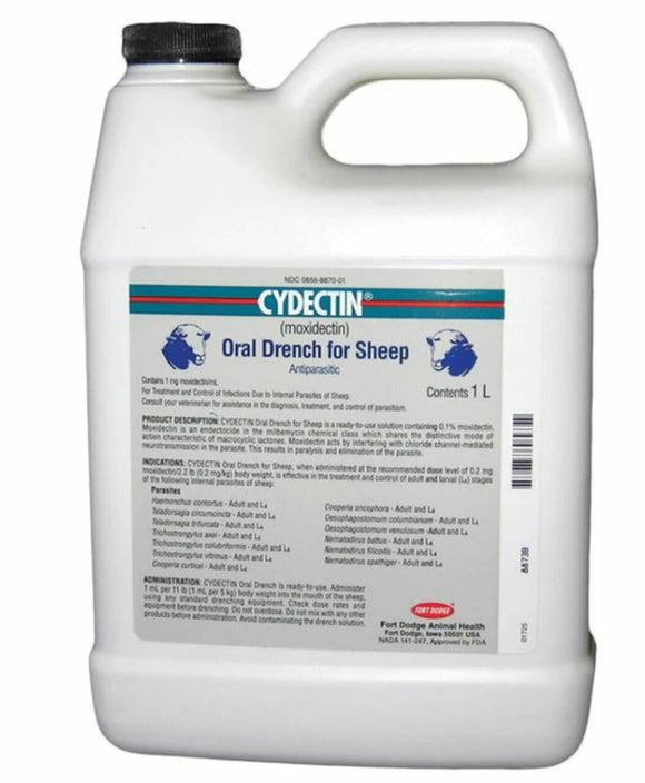 Cydectin Oral Drench For Sheep, 1 L.