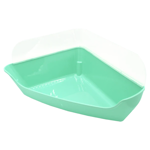 Oxbow Animal Health Enriched Life - Corner Litter Pan with Removable Shield
