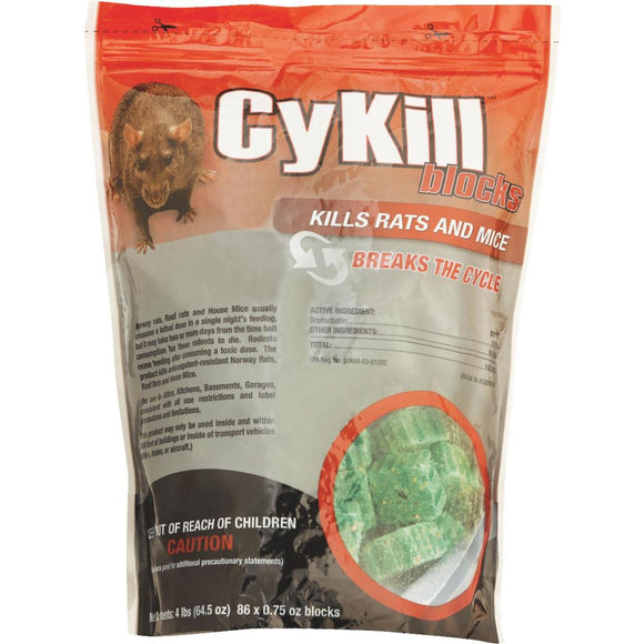 CyKill Block Rat And Mouse Poison, 4 Lb.