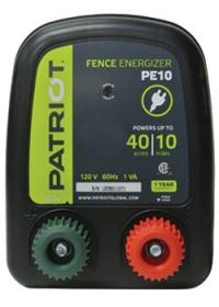 Patriot PE 10 110V Ac Powered Fence Charger, 10 Mile / 40 Acre