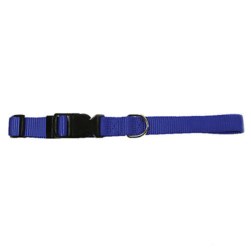 Leather Brothers Kwik Klip Adjustable Dog Collar Large Blue